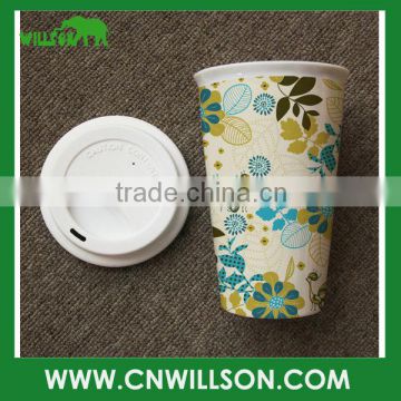 Double wall insulated ceramic tumbler