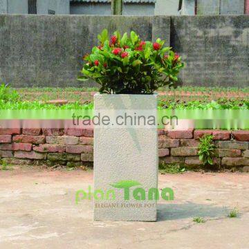 Sand Stone Rectangular Nice Ply Resin Flower Pot photo-2