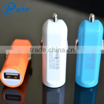 Factory Wholesale Mobile Phone Single USB Car Charger 5V 2A Universal single Slim USB car charger