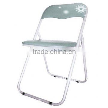 White metal folding chair for living room