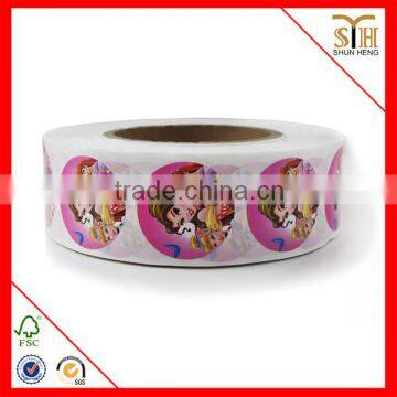 shopping market and goods sticker label