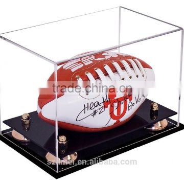 hot selling OEM service high quality fashionable acrylic football display boxes / racks for football fans