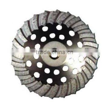 Waved Turbo Diamond Grinding Cup Wheel For Stone