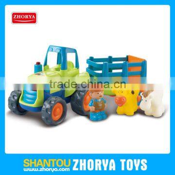 B/O truck car toys farmer and animals truck cars toys with music and light for kids