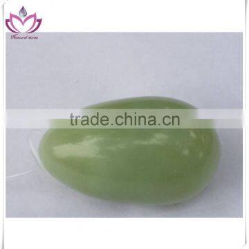 Xiuyan jade eggs drilled with hole yoni eggs set of 3 in silk box vaginal Jade eggs set of 3 in box vaginal Jade eggs set of 3