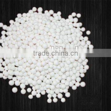 Activated alumina ball as a defluorinating