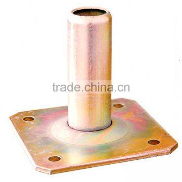 Yellow Zinc Plated Scaffolding Base Plate