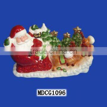 Distinctive ceramic christmas santa for gifts