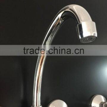 Double Handle Brass ZNIC Kitchen Faucet photo-3