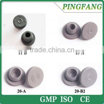 Hot sale different kinds of Butyl rubber stoppers for injection vials