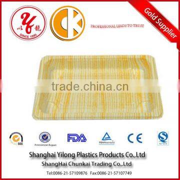Disposable plastic fast food packaging tray container box