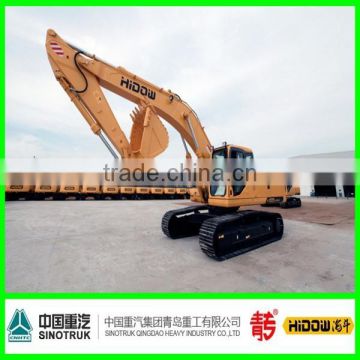 Sinotruk Qingdao hydraulic Mining excavator with breaker grapple auger bucket