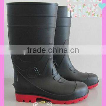 pvc light yellow high safety boots