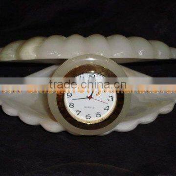 LATEST DESGINE Top Quality Cheap Price CLOCKS ONYX MARBLE HANDICRAFTS photo-3