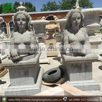 Natural Stone The Sphinx Statue For Sale