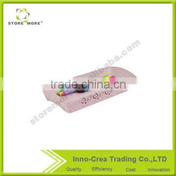 Fashional Arc-Shaped Pink Office Supply Metal Drawer Organizer Tray photo-2