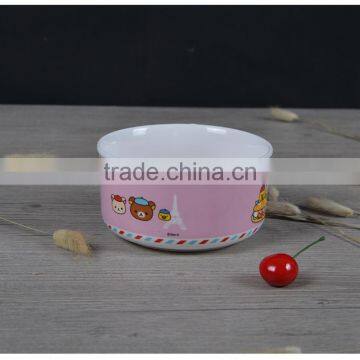 KC-1158 Haonai High quality round ceramic pet bowl