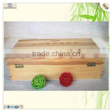 Solid Lock Font Engraved Valued Wine Case Box photo-4