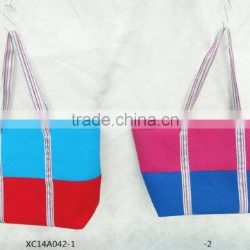 canvas rope handle beach bag