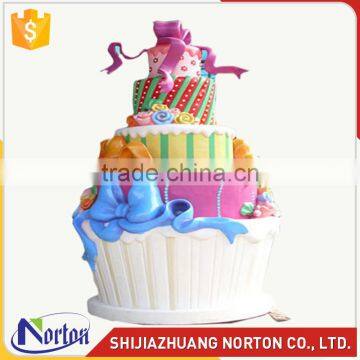 Large beautiful fiberglass cake sculpture for store decor NTRS-072LI