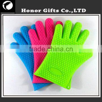 Food Grade BBQ Kitchen Heat Resistant Silicone Cooking Gloves photo-6
