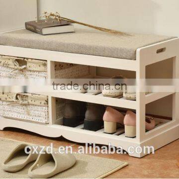 Modern Factory Wooden Shoes-changing Bench photo-3