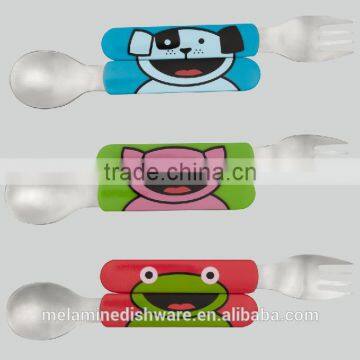 Melamine Spoon And Fork,Melamine Children Dinner Set