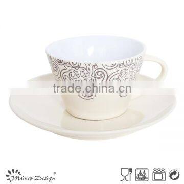 Hot Sale Ceramic Stoneware Indoor Decoration Cup and Saucer Flower Pot photo-3