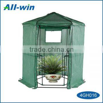 best-selling outdoor high-quality hexagonal PE garden greenhouse/growhouse