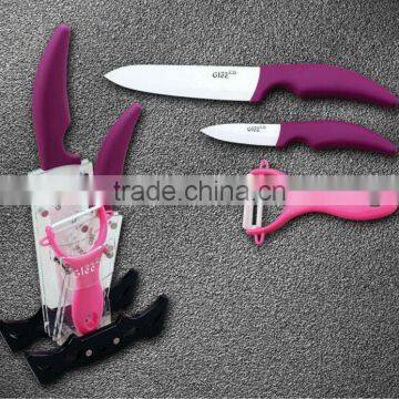 Pink Ceramic Knife Set