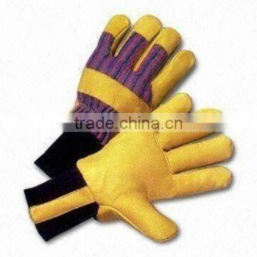 Warm cow grain leather winter working glove ZM19-H