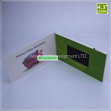 video brochure for business promotion with 4.3 inch LCD screen