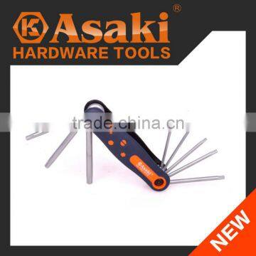 8 PCS Folding Hex Key Wrench Set
