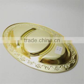 Custom Logo Metal Serving Trays Wholesale Stainless Steel Cooking Plate photo-4