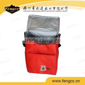 Promotional and Gift Insulated Wine Bag Food Lunch Bag Red Color German Beer Cooler Bag photo-2
