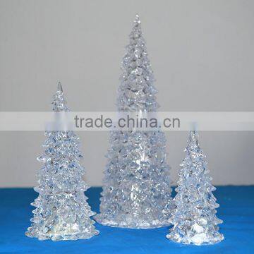 NEW LED 7 Color Height 9cm Changing Plastic Christmas Baubles Tree Night Light Lamp New Year Decoration Xmas Light Gift photo-3