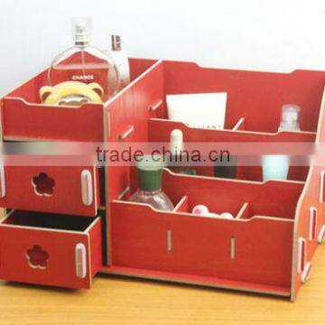 Wooden Pen Holder Cosmetic Craft Box photo-2