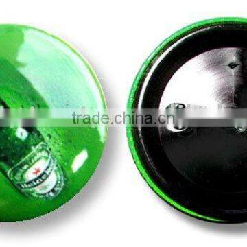 High resolution photo print BUTTON PIN promotional advertising giveaway