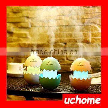 UCHOME Funny USB Mini Egg humidifier with Colorful Night Light