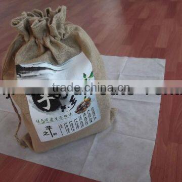 burlap rice bags 30*50 cm printing LOGO nature color