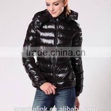 Newest Urban Women High Quality Black Ski Down Coat Customzied photo-2