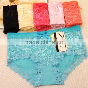 Wholesale underwear girls sexy women wearing slim panties lace underwear