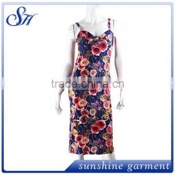 Summer Long Dress Sleeveless Women's Dresses Custom 92%Polyester 8%Spandex photo-5