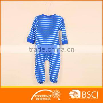 Baby Boutique Clothing Stripe Long Sleeve Custom Jumpsuits photo-2