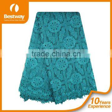 Bestwaytex Quality Warranty Royal Blue Cord Lace Fabrics African Fabeics Guipure Lace 5 Yard CP0063 photo-3