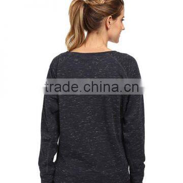 Women Round Collar Jumper Pullover Necklines Females Solid Color Fleece Sweatshirt photo-2