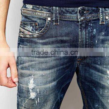 New Model Jeans Pants Ripped Hip-hop Stylish Jeans Casual Wear for Men photo-3