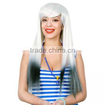 Women Cosplay Colorful Long Hair Wigs Lace Front Wig For Party Funny Female Wigs For Halloween photo-3
