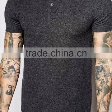 100% Cotton Yarn Dyed Men's Muscle Polo Shirt With Embroidery Design In Your Own Style Men's Short Sleeve Polo Shirts Stretch-Co photo-5