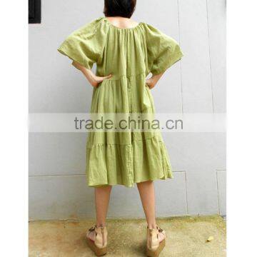 Fat Summer Cotton Dress Casual Cotton Summer Dresses Hot Sale photo-3